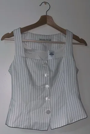 Abercrombie Pinstripe Vest Top thumbnail 2