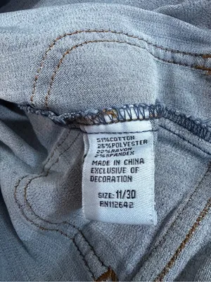 Telepatia Front Seam Flare Bootcut Jeans Blue Denim Stretch Women's Size 11/30 thumbnail 8