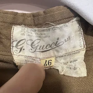 VINTAGE Gucci (1970’s) Military Button Down Top thumbnail 3