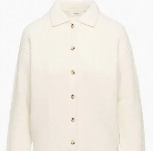 nwt aritzia wilfred claudette white light birch button up cardigan xxs 2xs thumbnail 2