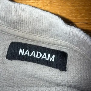 NAADAM Crop‎ Crewneck Sweatshirt Tan Cotton Cashmere XS thumbnail 3