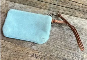 Gap vintage suede baby‎ blue wristlet thumbnail 1