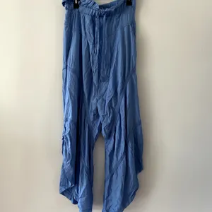 Free People Head Start Harem Blue Wide Leg Loose Pants Size M thumbnail 2