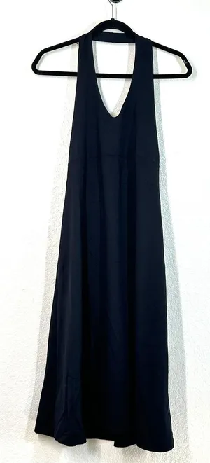 Dress XL Patagonia active halter knee length open tie back black stretch thumbnail 1