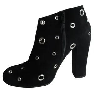 Opening Ceremony Grommet Heel Ankle Boots Black Suede EU 36 thumbnail 1