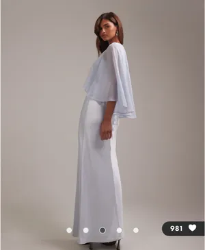 ASOS blue satin maxi dress thumbnail 4