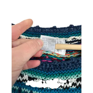 VTG The Limited Hand Knit Ramie Cotton Fair‎ Isle Sweater Sz S thumbnail 4