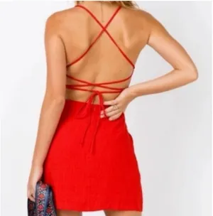 Red Mini Princess Polly Dress thumbnail 2