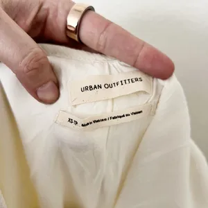 [Urban Outfitters] Cream Linen Blend Open Back Sleeveless Palmer Jumpsuit Sz XS thumbnail 13