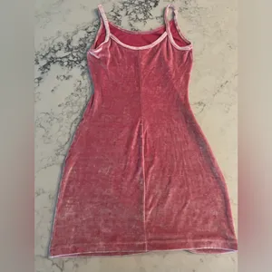 Victoria’s Secret Pink Crushed Velvet Slip Dress Size Small thumbnail 3