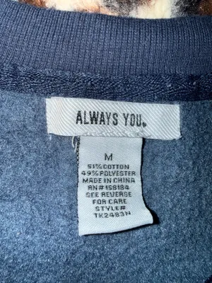 Crew neck hoodie Blue Size M thumbnail 2