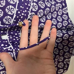 La‎ Blanca purple and white one piece swimsuit size 8 thumbnail 6