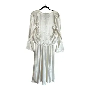 Jones New York Vintage Satin Ivory 2pc Slip Dress Set Size Medium NWT Bridal Boudoir thumbnail 4