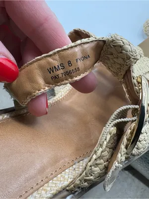 Dolce Vita Fyona fisherman Women's Tan Strappy Mules size 8 summer coastal‎ thumbnail 3