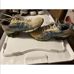 ASICS Gel Kushon 3 Running Shoes White Blue Women’s Size 10 Athletic Sneakers thumbnail 4