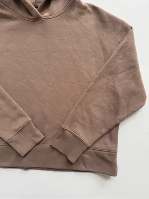 Zara Brown Boxy Hoodie Size Medium thumbnail 4