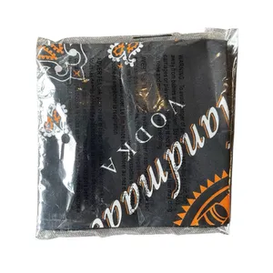 Tito’s Handmade Vodka Black Orange Paisley Bandanna Handkerchief 22x23 NEW thumbnail 3