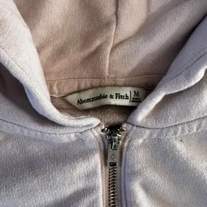 Abercrombie & Fitch Cropped Full Zip Hoodie Light Pink Hoodie | M thumbnail 4
