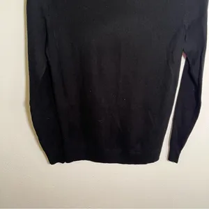 J. Crew Factory Women's Size XS Sawyer‎ Sweater Crewneck Black Merino Wool E0022 thumbnail 8