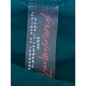 Free People FP Movement Green Racerback Yoga Athletic Sports Bra Crop Top Sz XS thumbnail 5