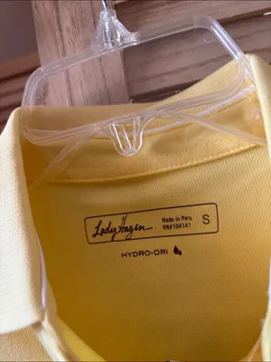 Lady Hagen Yellow Polo Shirt NWT Small thumbnail 3