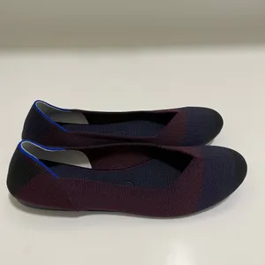 Rothy's The‎ Flat Blackberry Captoe Ombre Colorblock Flats Size 9.5 thumbnail 2