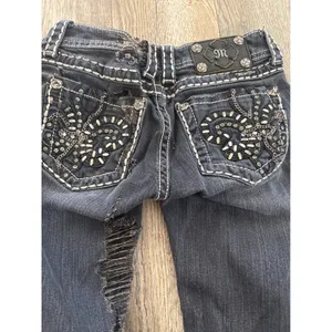BUCKLE EXCLUSIVE Miss Me Skinny Jeans Womens 25 Contrast Stitch Embellished thumbnail 9