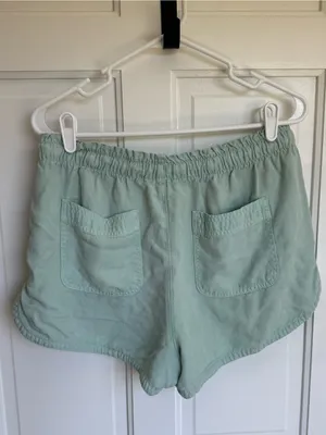 American Eagle Mint Green Lyocell Pull On‎ Shorts Medium thumbnail 2