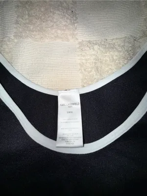 NWOT Karl Lagerfeld Ribbed Tank Bodysuit size M‎ thumbnail 3