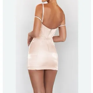 NEW House of CB Mistress Rocks Blush Glass Corset Mini Dress thumbnail 5