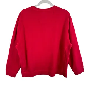 Nautica Red Crewneck Sweatshirt Womens XL Logo Pullover Preppy Classic thumbnail 2