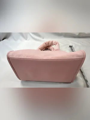 NWOT Juicy Couture Viral Blush Pink Plush Tote with Crystal Logo and Heart Charm thumbnail 6
