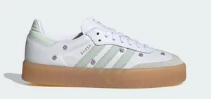 Adidas Shoes Women’s White Samba Originals Casual Green 7 thumbnail 1