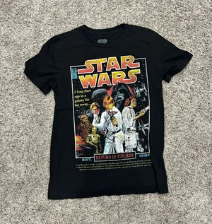 Black Star Wars Graphic Tee Medium thumbnail 1