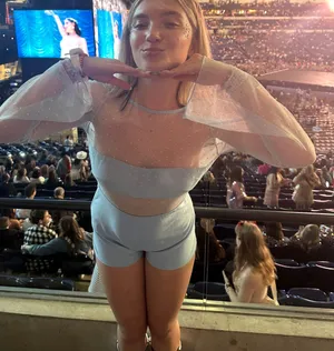 Mesh Dotted Open Back Romper thumbnail 1