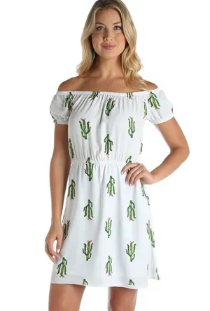 Wrangler Off The Shoulder Cactus Dress thumbnail 1