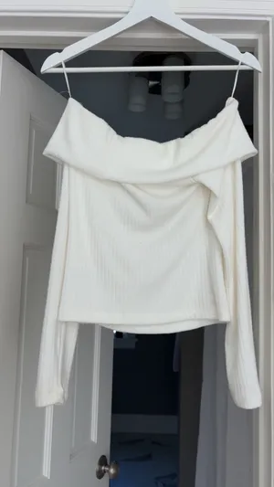 La Blanca white off the shoulder top, size M thumbnail 3