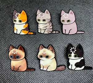 Kitty Loading Data Enamel Pin/Magnet - Who Knows What Goes On In There? Pick One thumbnail 1