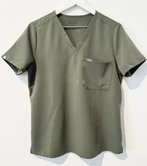 Figs‎ Catarina Scrub Top Size M Blue One Pocket V Neck Medical Hospital Corpcore thumbnail 1