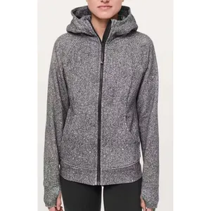 Lululemon Scuba Hoodie Splatter White Black Full Zip Sweatshirt Womens Sz. 8 thumbnail 5