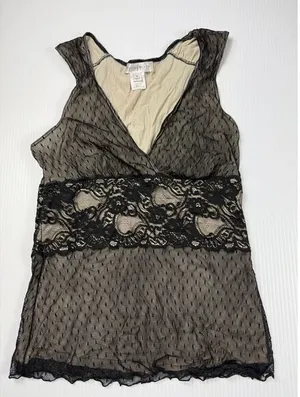 White House Black Market Elegant Black Lace‎ Overlay Cocktail Dress Size M thumbnail 1
