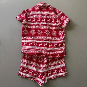 Old Navy Flannel Fair Isle Christmas Pajama Shorts Set thumbnail 3