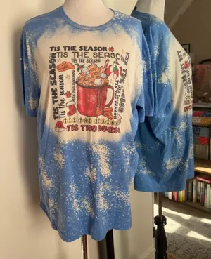 Gildan XL Blue Christmas Tee thumbnail 1