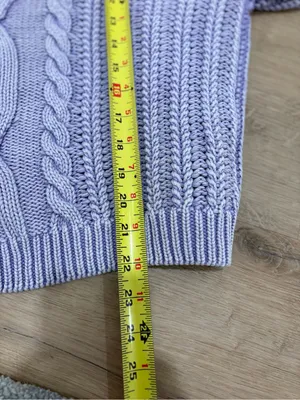 Free People Frankie Cable Knit Sweater Size Medium 100% Cotton thumbnail 6