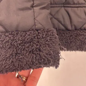 Lauren‎ Ralph Lauren Quilted Puffer Jacket Large Aviator Rebel Faux Fur thumbnail 5