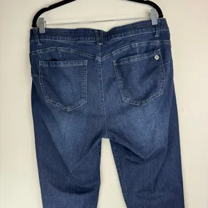 Democracy Ab Solution Womens Plus Skinny Jeans Sz 16 Dark Wash Stretch Denim thumbnail 10