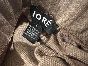 Liore Taupe Button-Front Blazer Top with Pants Size L Set thumbnail 4