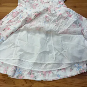 Altar'd State Floral Corset Milkmaid Mini Dress Lined White Pink Blue XL NWT thumbnail 9