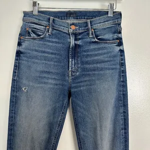 MOTHER The Mid-rise Dazzler Ankle Fray in Wash Going In Circles Size US 28 thumbnail 4