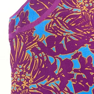 CAbi | Sleeveless Purple and Blue Floral Top | Large thumbnail 9